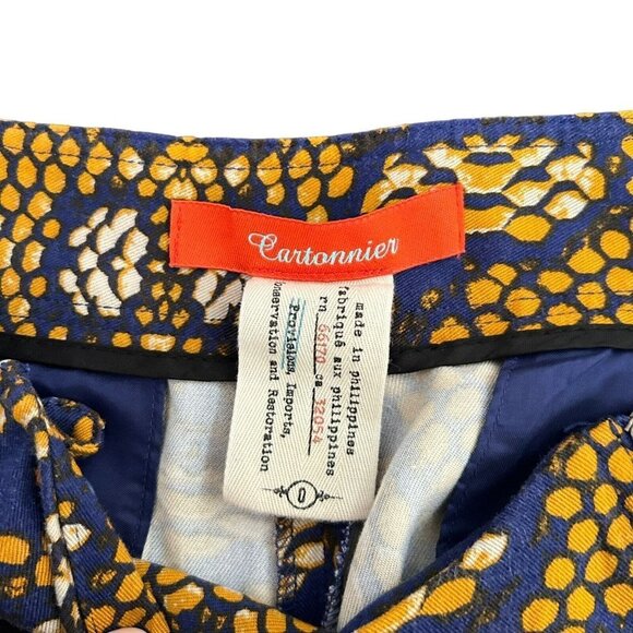 Anthropologie Cartonnier Collete Wide Pants Motif Cropped Women’s Size 0 - Picture 7 of 12